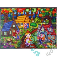 JaCaRou 1000 db-os puzzle - Three mpathiques Little Pigs (JP-TROI1000)