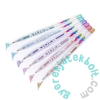 Kidea hatszínű zselés toll - metál