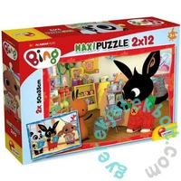 Lisciani 2 x 12 db-os maxi puzzle - Bing az iskolában (81233)