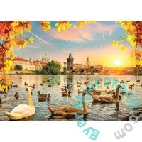 Magnolia 1000 db-os puzzle - Swans near Charles Bridge (3504)
