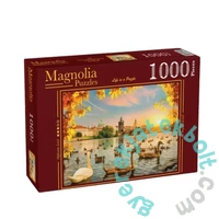 Magnolia 1000 db-os puzzle - Swans near Charles Bridge (3504)