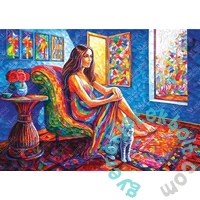 Magnolia 1000 db-os puzzle - Woman with Cat - Elif Hürdogan Special Edition (8609)