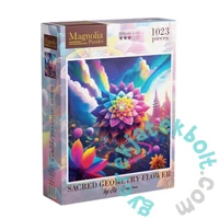 Magnolia 1023 db-os Square puzzle - Sacred Geometry Flower - Elif Hürdogan Special Edition (8612)