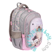 My little friend cicás ergonomikus iskolatáska, hátizsák - Grey Cat