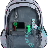 St.Right - Paws hátizsák, iskolatáska mellpánttal - 3 rekeszes