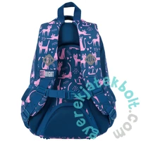 Majewski - St.Right - Cicás hátizsák, iskolatáska mellpánttal - 3 rekeszes - Lazy Cats (652325)