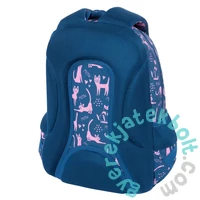 Majewski - St.Right - Cicás hátizsák, iskolatáska mellpánttal - 3 rekeszes - Lazy Cats (652325)