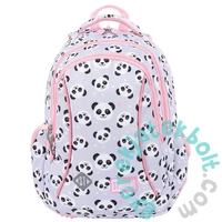 Majewski - St.Right - Panda Grey hátizsák, iskolatáska mellpánttal - 3 rekeszes (655272)