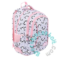 St.Right - Panda Grey hátizsák, iskolatáska mellpánttal - 3 rekeszes