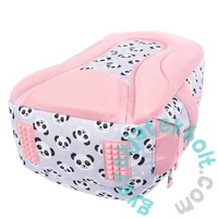 St.Right - Panda Grey hátizsák, iskolatáska mellpánttal - 3 rekeszes