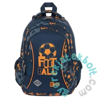 Majewski - St.Right - Focis hátizsák, iskolatáska mellpánttal - 3 rekeszes - Soccer Balls (653278)
