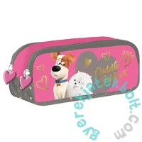 A kis kedvencek titkos élete kétrekeszes tolltartó - pink