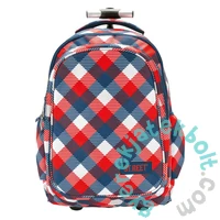 St.Reet - Chequered Red & Blue görgős hátizsák