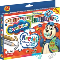 Bambino 24 db-os színes ceruza készlet hegyezővel