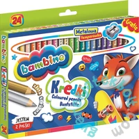 Bambino 24 db-os színes ceruza készlet hegyezővel