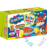 Bambino 6 színű plakátfesték készlet - NEON