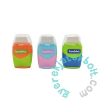 Bambino 2 az 1-ben műanyag hegyező és radír - háromféle (649776)