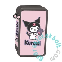Kuromi Pink - felszerelt 3 emeletes tolltartó - rózsaszín (694219)