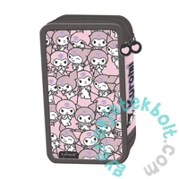 Kuromi Pink - felszerelt 3 emeletes tolltartó - rózsaszín (694219)