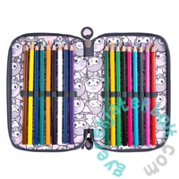 Kuromi Pink - felszerelt 3 emeletes tolltartó - rózsaszín (694219)