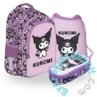 Kuromi Violet iskolatáska szett ovális tolltartóval (693700-3-szett)