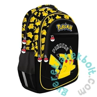 St. Right Pokemon ergonomikus iskolatáska, hátizsák - 2 rekeszes - Black (723701)