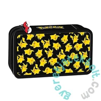Pokemon Felszerelt 2 emeletes tolltartó - Black (723671)