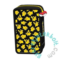 Pokemon Felszerelt 3 emeletes tolltartó - Black (723688)