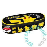St. Right Pokemon iskolatáska szett ovális tolltartóval - Black (723701-1-szett)