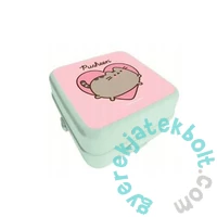 Pusheen cicás műanyag uzsonnás doboz - menta (679803)