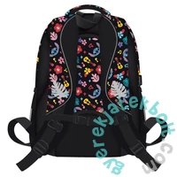 Stitch ergonomikus iskolatáska, hátizsák - 3 rekeszes - Black Aloha (679865)