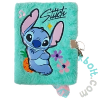 Stitch szőrmés kulcsos napló A/5 - Mint aloha - 96 lapos (683329)