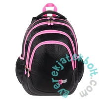 St.Right - Black Glitter ergonomikus iskolatáska, hátizsák - 4 rekeszes (665349)