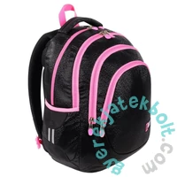 St.Right - Black Glitter ergonomikus iskolatáska, hátizsák - 4 rekeszes (665349)