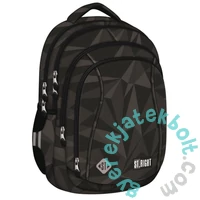 St.Right - Geometric Grey hátizsák, iskolatáska - 4 rekeszes (680823)