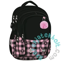St.Right - Pink Checkered ergonomikus iskolatáska, hátizsák - 3 rekeszes (680366)