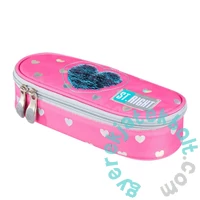 St.Right - Cicás-flitteres ovális tolltartó 