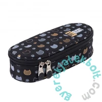 St.Right - Golden Cats cicás ovális tolltartó