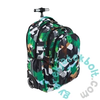 St.Right - Green 3D Blocks gurulós iskolatáska, hátizsák