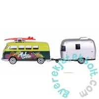 Majorette VW The Originals játékszett - T1 lakókocsival - Aloha Camping (212055007)