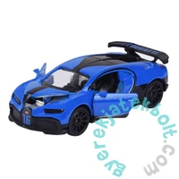 Majorette Delux autómodell gyűjtődobozzal - Bugatti Chiron - kék (212053152)