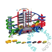 Majorette Super City garázs játékszett 6 járművel (8502009001)