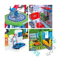 Majorette Super City garázs játékszett 6 járművel (8502009001)