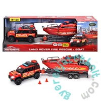 Majorette Land Rover Fire Rescue hajóval (213716001)