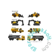 Majorette Volvo Építőipari járművek 4 db-os játékszett (8503105000)