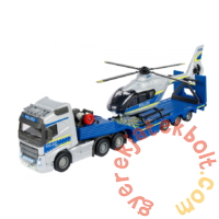 Majorette - Volvo fém kamion rendőrségi helikopterrel (213716000)