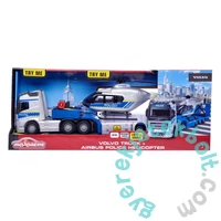 Majorette - Volvo fém kamion rendőrségi helikopterrel (213716000)