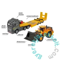 Majorette Volvo fém teherszállító kamion homlokrakodóval - 22 cm (8503726002)