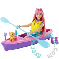 Barbie Kempingező Daisy baba kajakkal játékszett (HDF75)