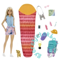 Barbie Kempingező Malibu baba játékszett (HDF73)